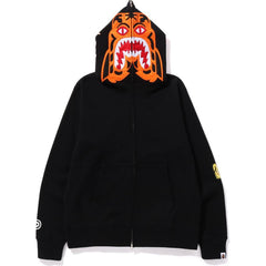 A Bathing Ape Tiger Shark Full Zip Hoodie Dusty
