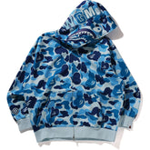 A Bathing Ape Shark Abc Blue Camo Full Zip Hoodie