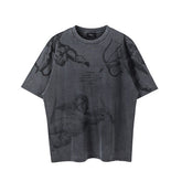 Represent Cherub Angel All‑Over Print Vintage Washed Oversized T‑Shirt