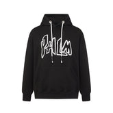 Palm Angels Graffiti Outline Logo Oversized Pullover Hoodie