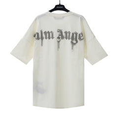 PALM ANGELS DOVE GRAPHIC OVERSIZED OFF‑WHITE T‑SHIRT