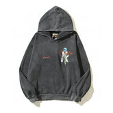 Represent Vintage Washed Angel Snake Graphic Oversized Hoodie