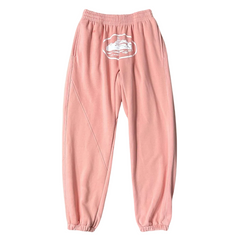 Corteiz X Slaughter Gang 21 Savage Pink Graphic Jogger Pa