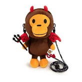 A Bathing Ape Baby Milo Devil Plush Doll Crossbody Bag