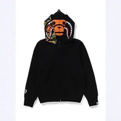 A Bathing Ape Milo Shark Double Hood Zip Up Hoodie Multiple Colors