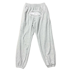 Corteiz X Slaughter Gang 21 Savage Grey Graphic Jogger Pants
