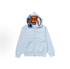 A Bathing Ape Milo Shark Double Hood Zip Up Hoodie Multiple Colors