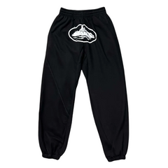 Corteiz X Slaughter Gang 21 Savage Black Graphic Jogger Pants