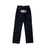 Corteiz X Slaughter Gang 21 Savage Black Straight Leg Jeans