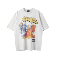 Saint Michael This Time Its Eternal Comic Vintage Off‑White Tee