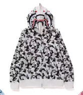 BAPE Shark Double-Layer Hood City Camo Zip