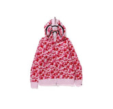 BAPE Shark Full Zip Hoodie – Dual Hood Pink Camo Edition