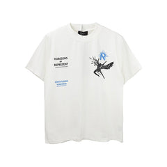 Represent Horizons Multi‑Chest Graphic Print Oversized T‑Shirt