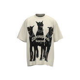 Represent Thoroughbred Doberman Graphic Print Oversized T‑Shirt