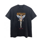 Represent Horizons Angel Snake Graphic Print Oversized T‑Shirt