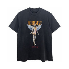 Represent Horizons Angel Snake Graphic Print Oversized T‑Shirt