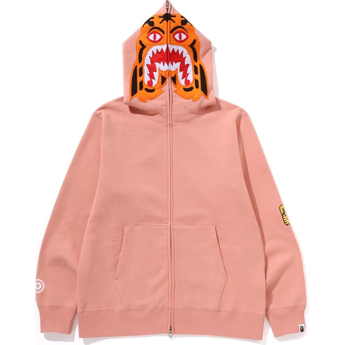 A Bathing Ape Tiger Shark Full Zip Hoodie Dusty