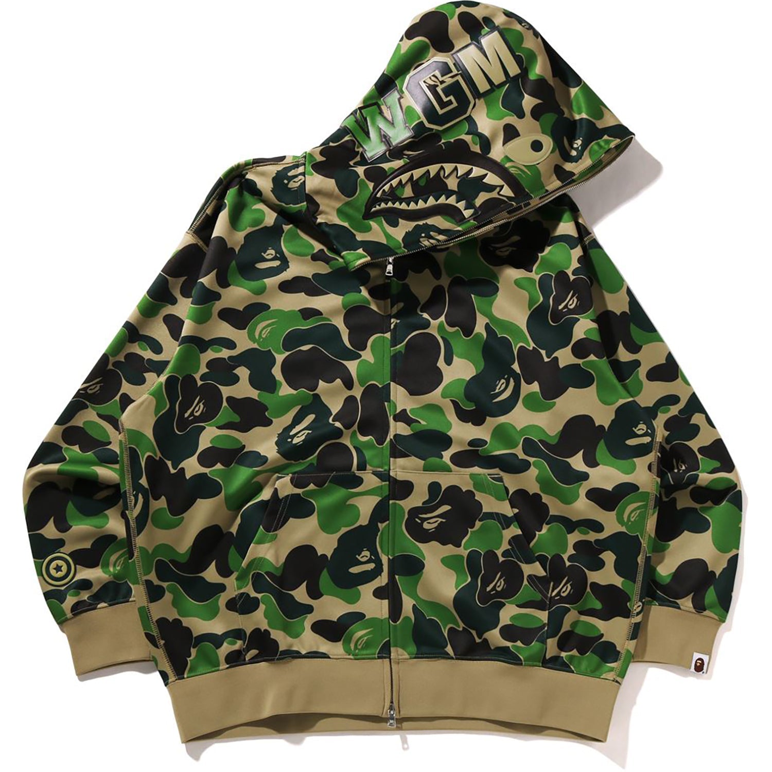 A Bathing Ape Shark Abc Blue Camo Full Zip Hoodie