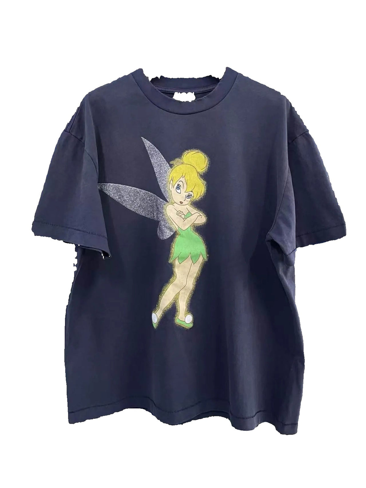 Saint Michael Tinker Bell Vintage Washed Graphic Short Sleeve Tee