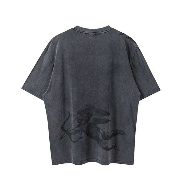 Represent Cherub Angel All‑Over Print Vintage Washed Oversized T‑Shirt