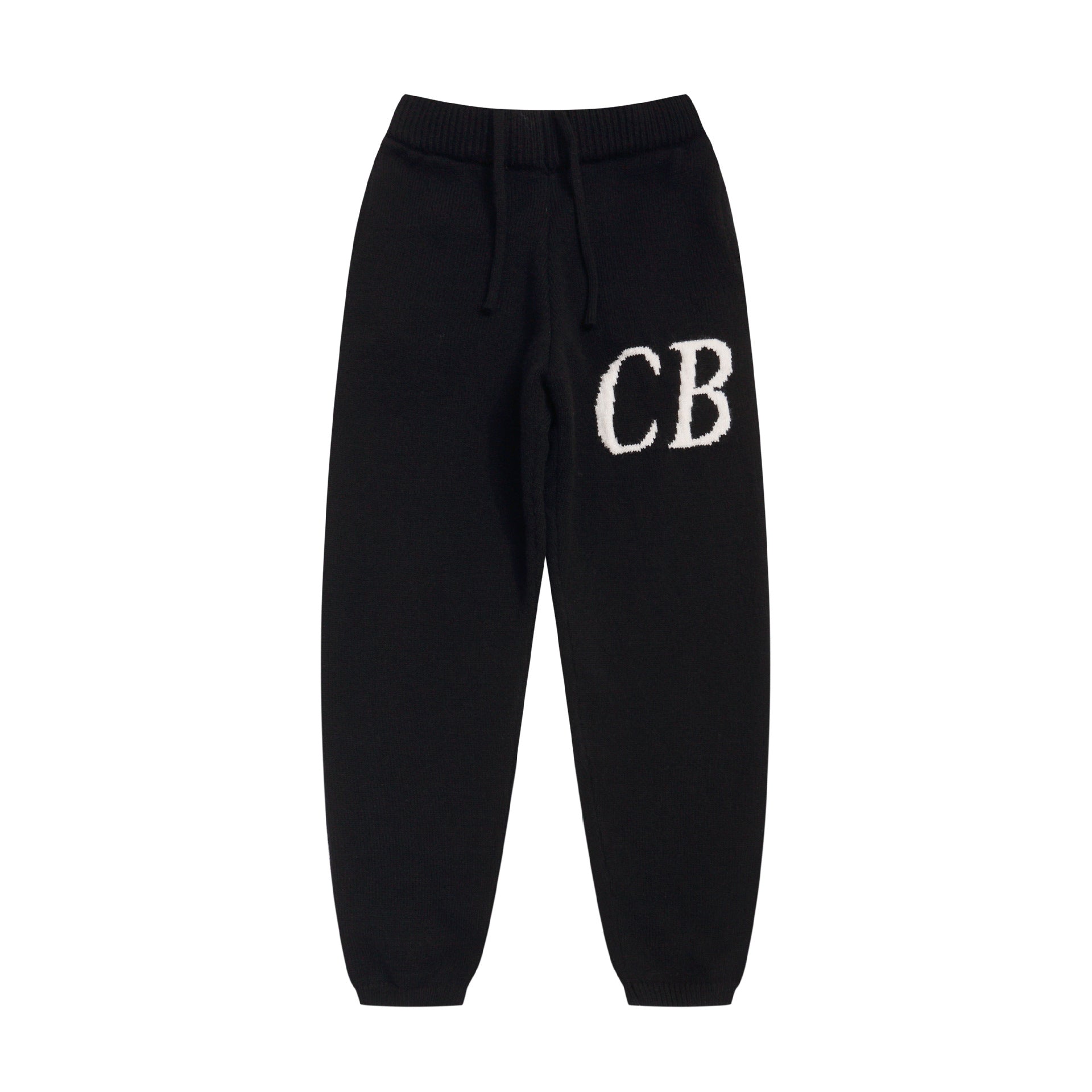 Cole Buxton Cb Logo Knit Black Oversized Jogger Pants