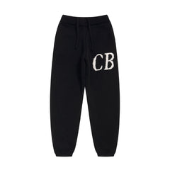 Cole Buxton Cb Logo Knit Black Oversized Jogger Pants