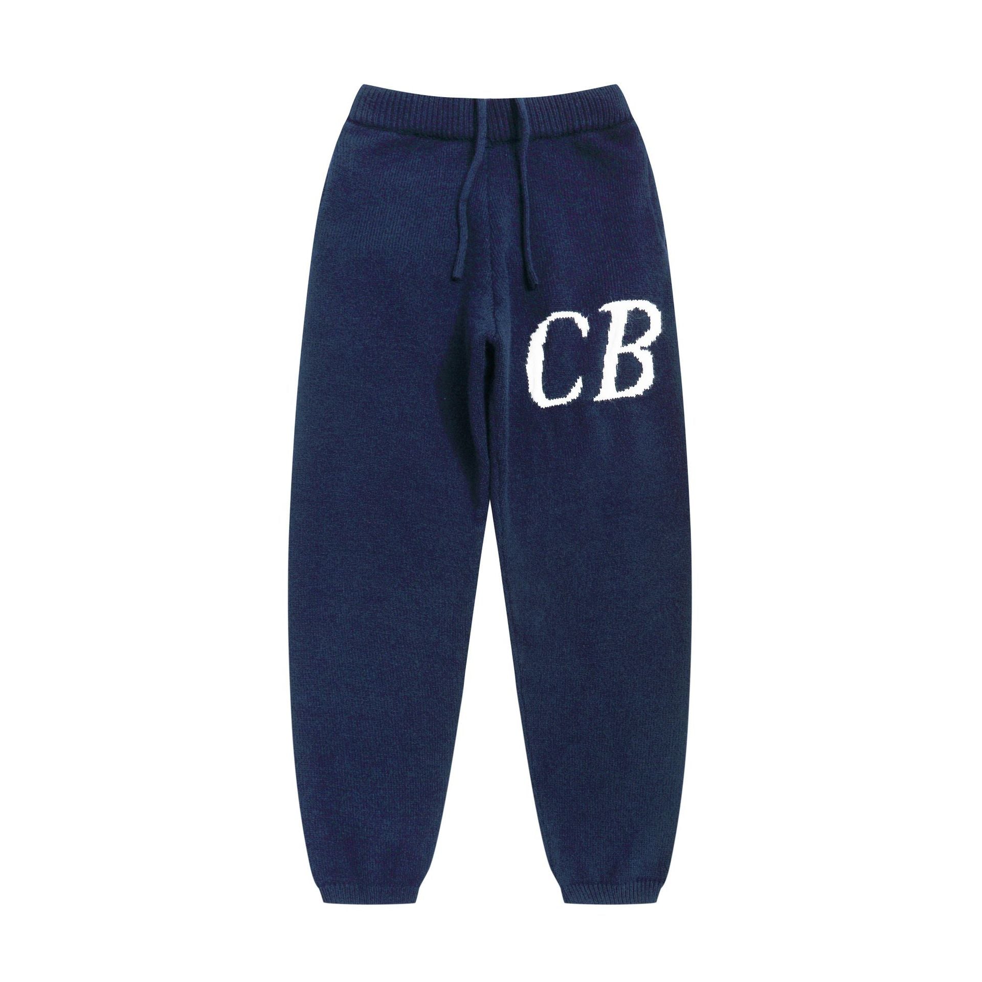 Cole Buxton Cb Logo Knit Navy Oversized Jogger Pants