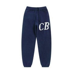 Cole Buxton Cb Logo Knit Navy Oversized Jogger Pants