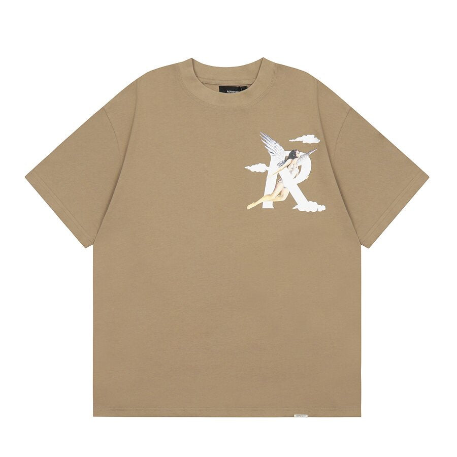 Represent Angel Cloud R‑Logo Chest Print Oversized T‑Shirt