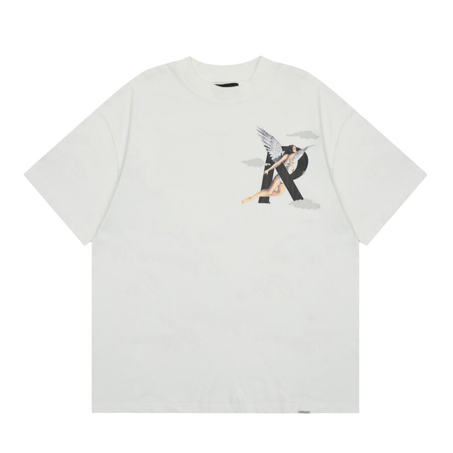 Represent Angel Cloud R‑Logo Chest Print Oversized T‑Shirt