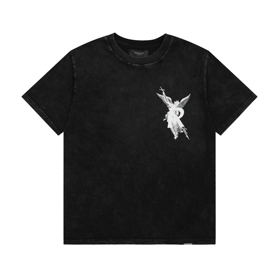 Represent Archangel R‑Logo Front Back Print Washed Oversized T‑Shirt