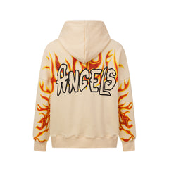 Palm Angels Graffiti Outline Logo Oversized Pullover Hoodie