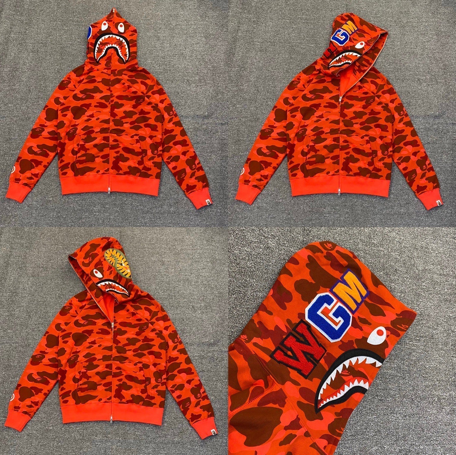 BAPE Shark Camo Full Zip Hoodie