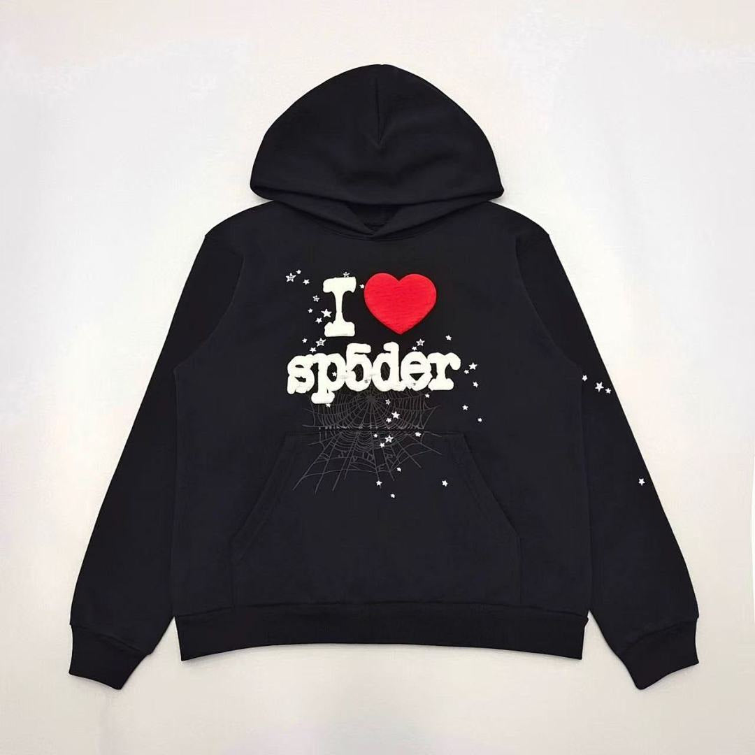 Cross border exclusive 500g Meichao PINK spider web hooded sweatshirt Sp5derhoodies hoodie (33)
