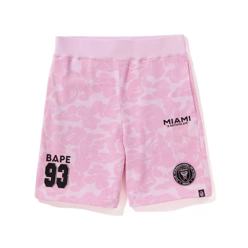 BAPE Style Miami "93" Camo Casual Shorts - Pink