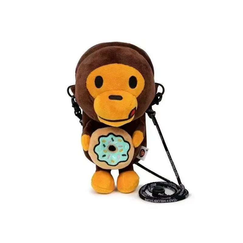 A Bathing Ape Baby Milo Donut Plush Doll Crossbody Bag