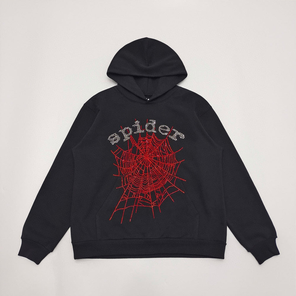 Cross border exclusive 500g Meichao PINK spider web hooded sweatshirt Sp5derhoodies hoodie (33)