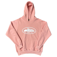 Corteiz X Slaughter Gang 21 Savage Pink Graphic Pullover Hoodie