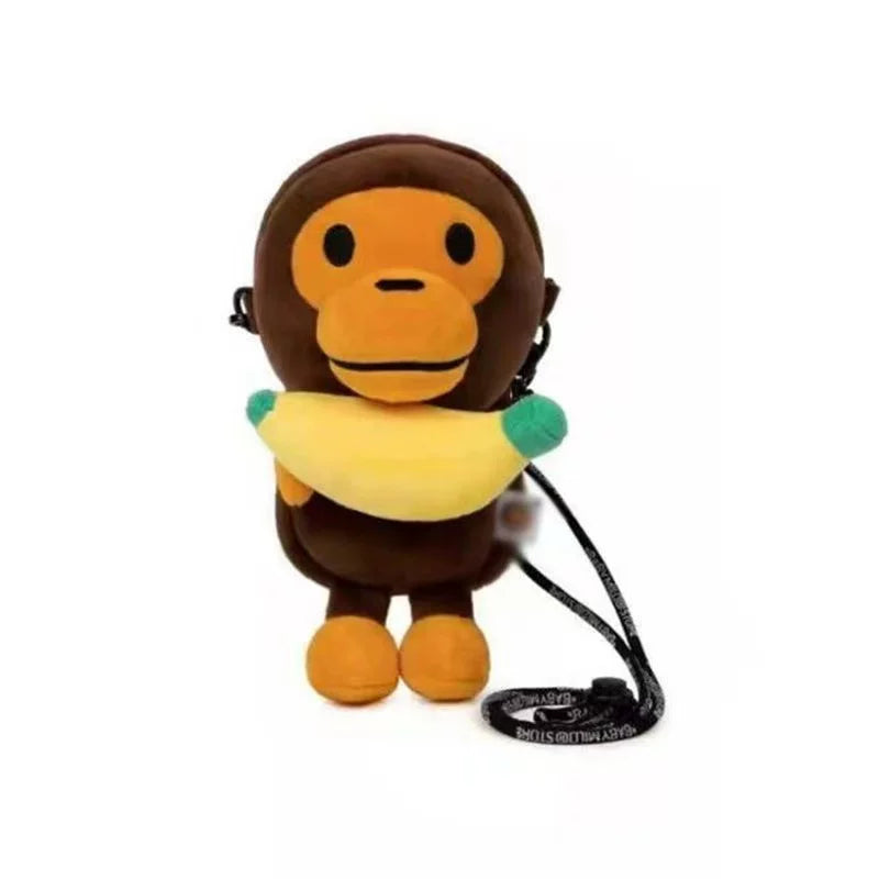 A Bathing Ape Baby Milo Banana Plush Doll Crossbody Bag