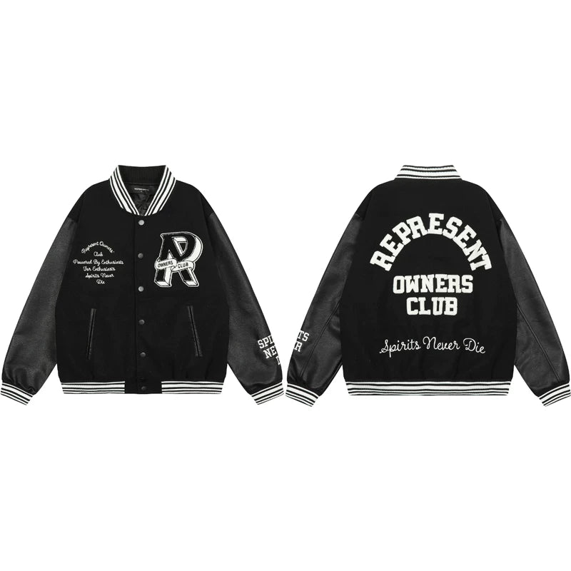 Represent Owners Club Spirits Never Die Varsity Jacket