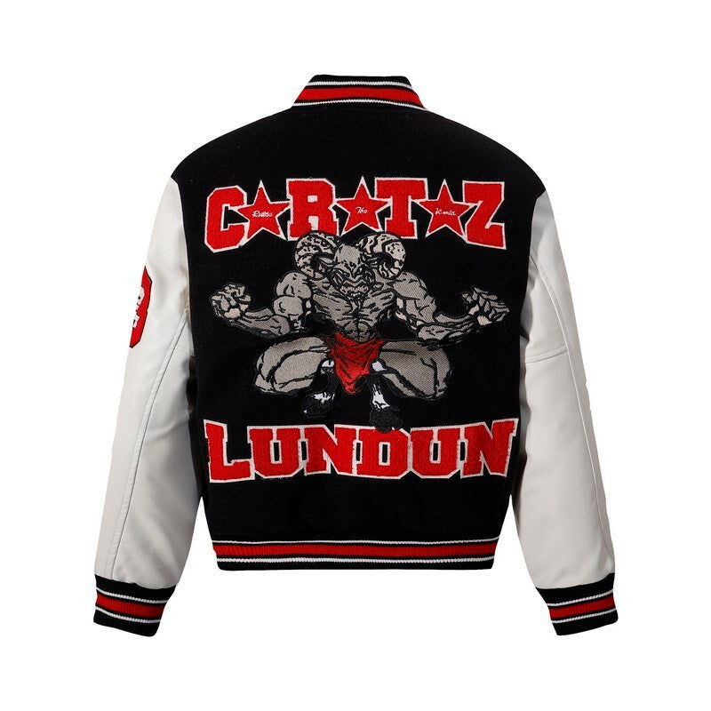 Corteiz Patchwork Letterman Varsity Jacket