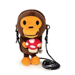 A Bathing Ape Baby Milo Mushroom Plush Doll Crossbody Bag