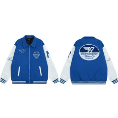 Represent Racing Team Modern Co Blue Varsity Jacket