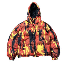 Corteiz All‑Over Print Hooded Puffer Jacket