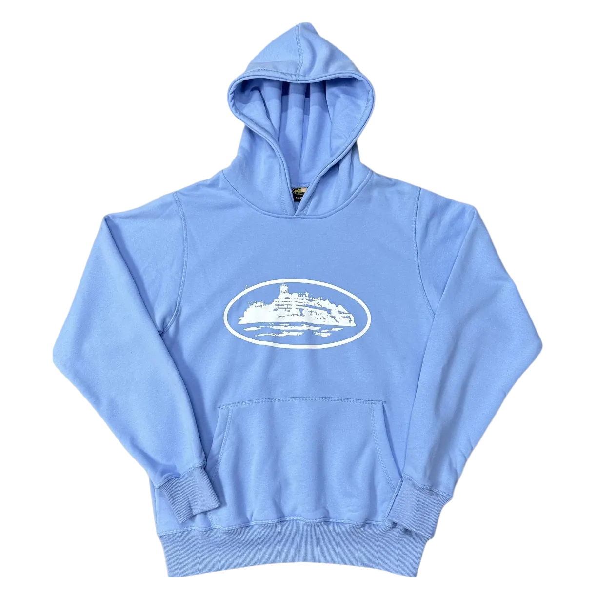 Corteiz X Slaughter Gang 21 Savage Blue Graphic Pullover Hoodie