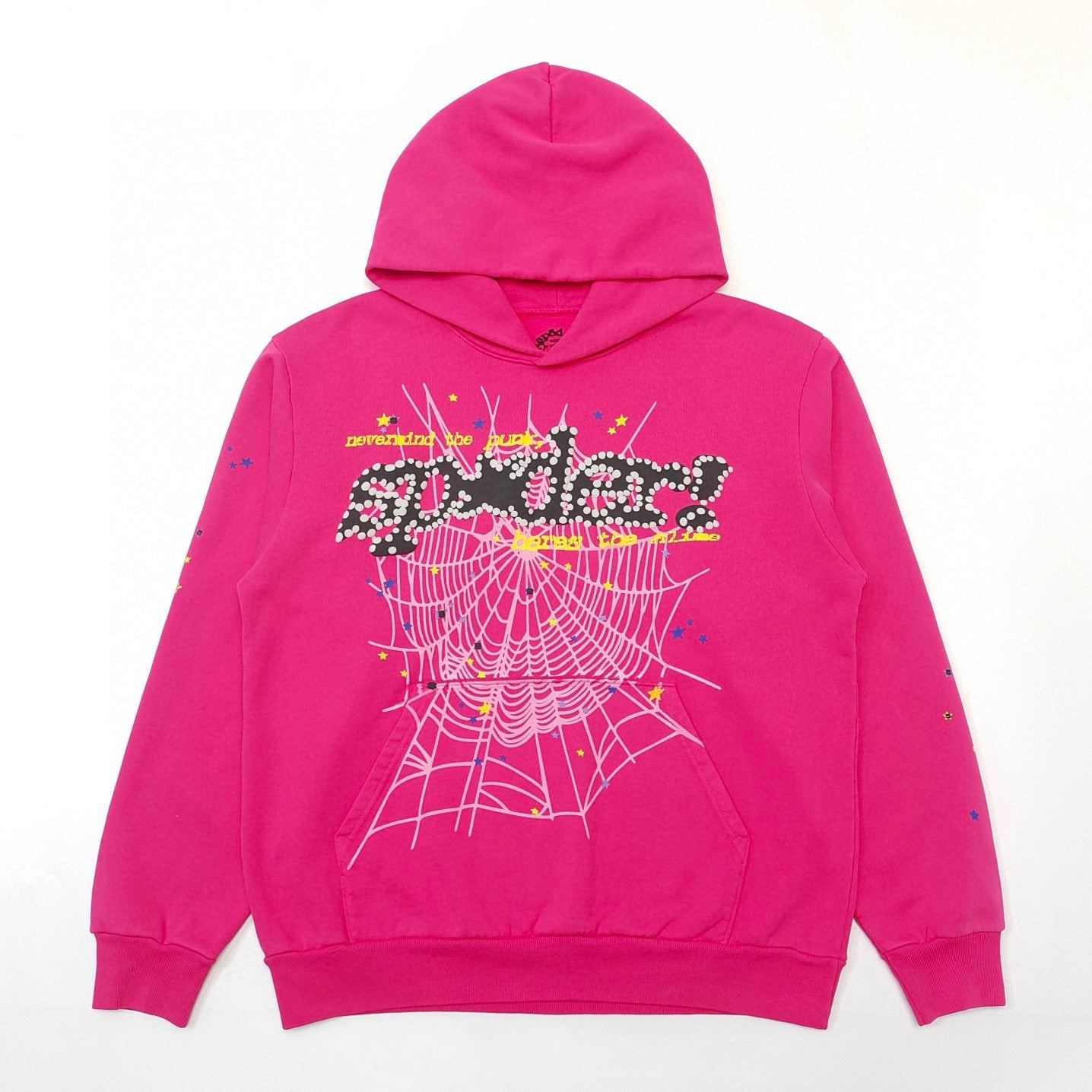 Cross border exclusive 500g Meichao PINK spider web hooded sweatshirt Sp5derhoodies hoodie (33)