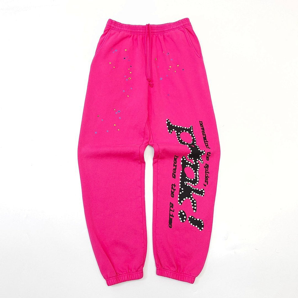 Cross border exclusive 500g Meichao PINK spider web hooded sweatshirt Sp5derhoodies hoodie (33)