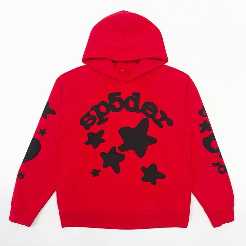 Cross border exclusive 500g Meichao PINK spider web hooded sweatshirt Sp5derhoodies hoodie (33)