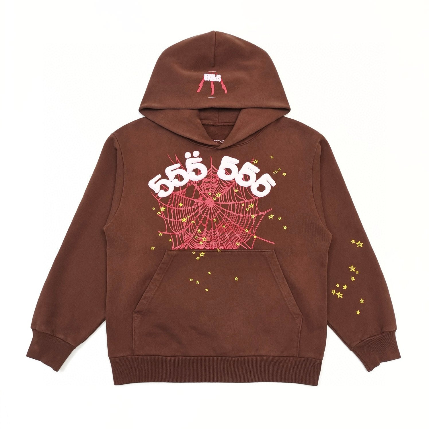 Cross border exclusive 500g Meichao PINK spider web hooded sweatshirt Sp5derhoodies hoodie (33)
