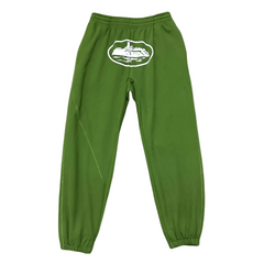 Corteiz X Slaughter Gang 21 Savage Green Graphic Jogger Pants